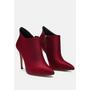 MELBA Pointed toe Stiletto Boot in Burgundy