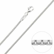 Sterling Silver 1mm Box Chain Necklace