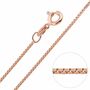 9ct Rose Gold plated 1mm Box Chain Necklace