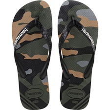 HAVAIANAS Top Camo Flip Flop, Main, color, OLIVE GREEN