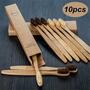 10pcs Bamboo Handle Soft To...