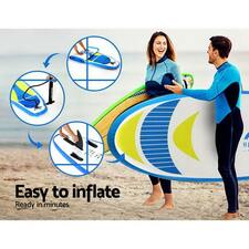 Weisshorn 11FT Stand Up Paddle Board Inflatable SUP Surfborads 15CM Thick - DealMates.com.au