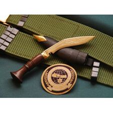 Paper Knife Engreved Wooden Handle Kukri