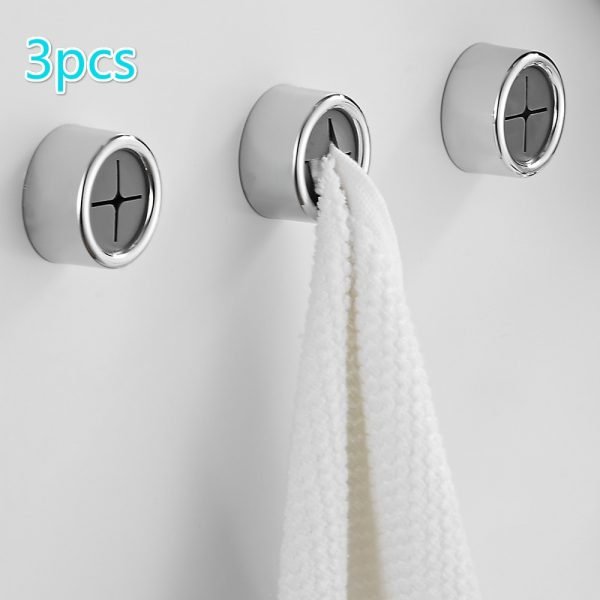 3pcs Towel Holder Home Wall Mount Towel Storage