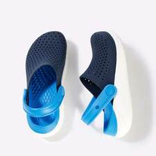 mens blue crocs