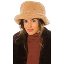 A.L.C. Thomas Faux Fur Hat in Cream &amp; Sweetseed | REVOLVE