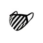 OFF-WHITE Diagonal Stripe Mask in Black | REVOLVE