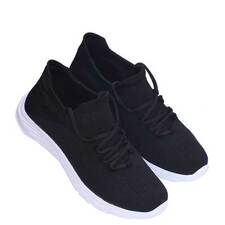 Mens black casual sneakers