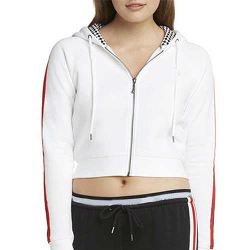 Womens white cropped jacket