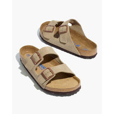 Suede Arizona Sandals in taupe 