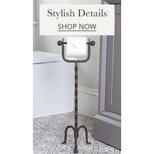 Period Iron Freestanding Toilet Roll Holder