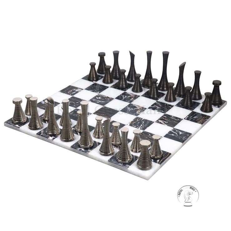 3.9" Modern Brass Metal Che...