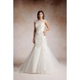 Stunning Ivory Beading Tulle Sheath Simple Mermaid Lace Wedding Dresses