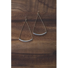 Veronica & Harold - Chelsea Gold Triangle Shape with Sterling Tube $53 - Show Pony Boutique