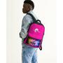 Pink KF Logo Hoodie Small Canvas Backpack