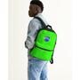bright green KF Logo Hoodie Small Canvas Backpack