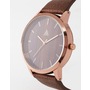 ASOS Watch with Wood Effect in Brown
