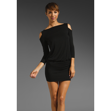 RACHEL PALLY Tyson Open Shoulder Dress in Black at Revolve Clothing - Free Shipping!