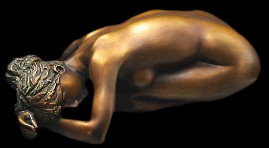 Nude Female Girl Bronze Scu...