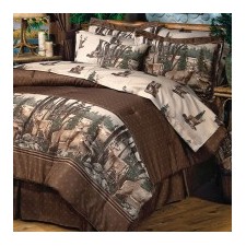 Blue Ridge Trading White Tail Dreams 3pc Twin Comforter Bedding Set