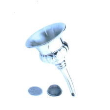 Victorian Pewter  Decanting Funnel - 2 Filters