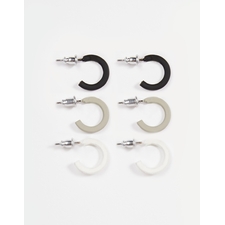 Image 1 of ASOS Colored Hoop Earring Pack