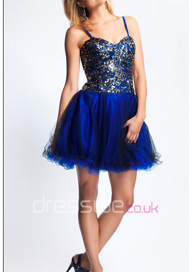 Dazzling Spaghetti Straps R...