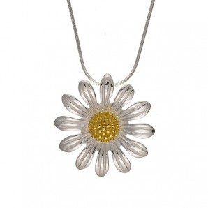 Daisy Necklace in Engraved Box