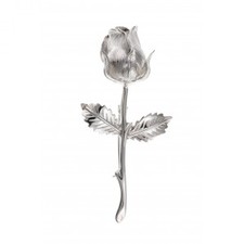 Sterling Silver Rose Brooch