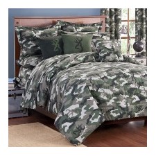 Browning Green Camo 2 pc Twin Comforter Bedding Set by Kimlor