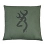 Browning Light Green Accent Pillow with Buckmark Logo by Kimlor