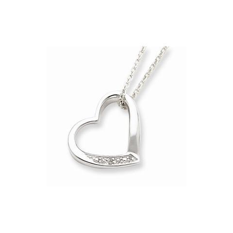 Sterling Silver Heart with ...