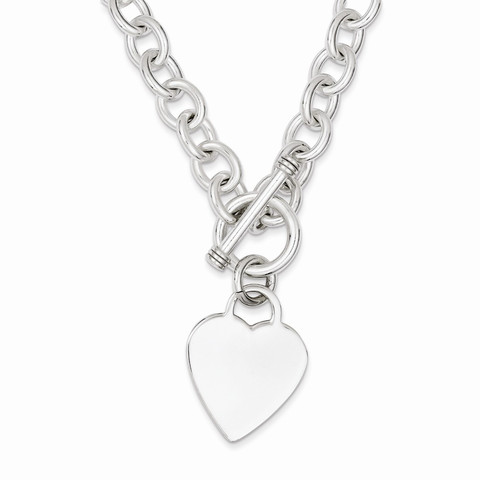 Sterling Silver Heart Fancy...