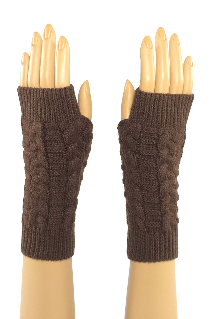Coffee Mid Length Knitted F...