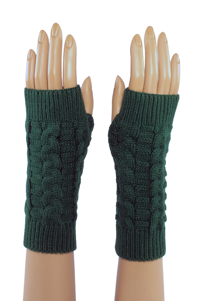 Green Mid Length Knitted Fi...