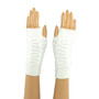 White Mid Length Knitted Fi...