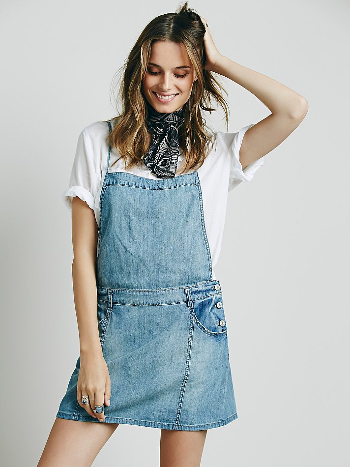 Free People Savannah Chambray Jumper at Free People Clothing Boutique
