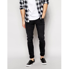 Dr Denim Snap Skinny Jeans in Black Used