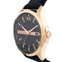 Armani Exchange Black Leather Strap Watch AX2129