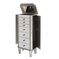 Mirrored Jewelry Armoire wi...