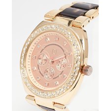 Image 2 of River Island Watch with Tortoise Shell Links