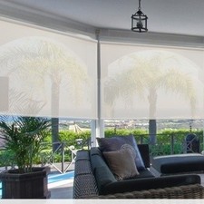 Crown blackout exterior solar shades