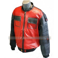 Bttf Back To The Future Vintage Marty Mcfly Red Stylish Jacket