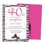 Fabulous 40th Birthday Party Invitation Template