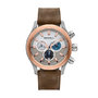 Eterno Chronograph Watch, Rose Gold/Brown