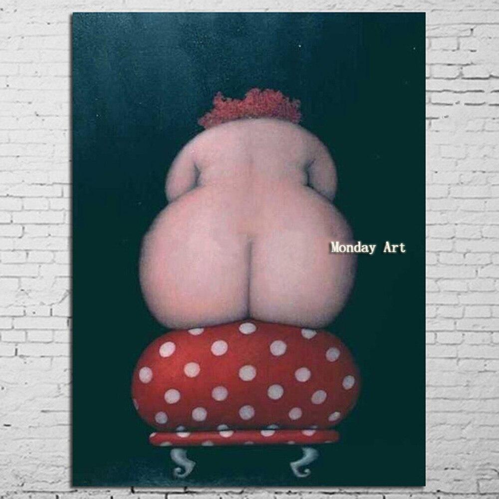 Hand Painted Abstract Nude ...