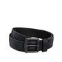 Image 1 of ASOS Leather Belt In Black With Distressed Finish