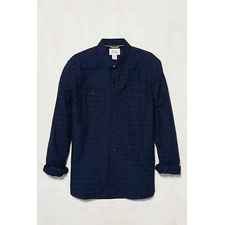 Koto Indigo Tonal Check Button-Down Shirt