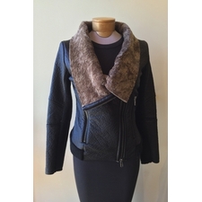 AMS Pure - Bombay Shearling Moto Jacket - Show Pony Boutique
