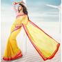 Chiffon - Yellow - Sarees -...